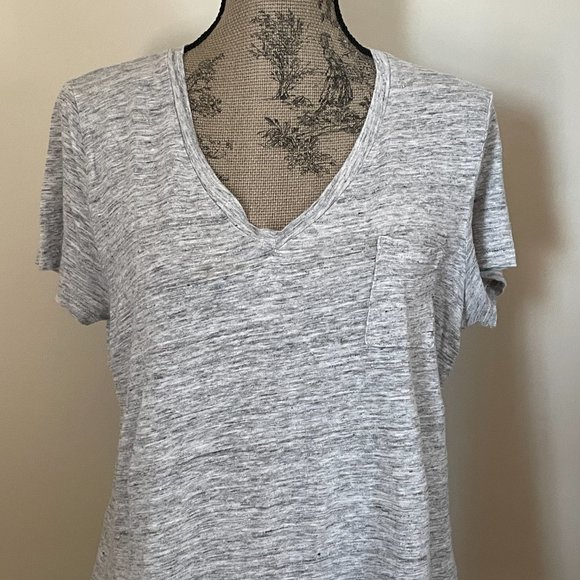 * SOLD *  linen T-shirt with pocket - Picture 3 of 12